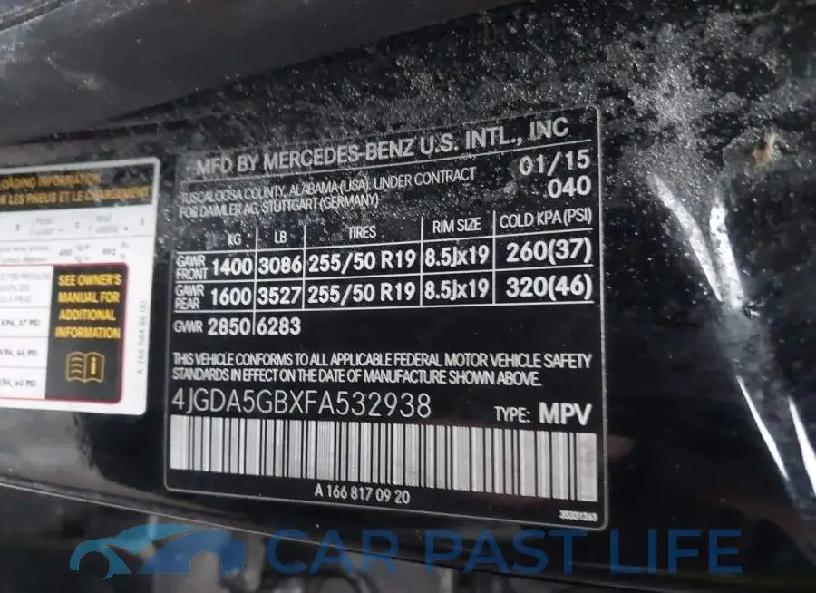 4JGDA5GBXFA532938# 9
