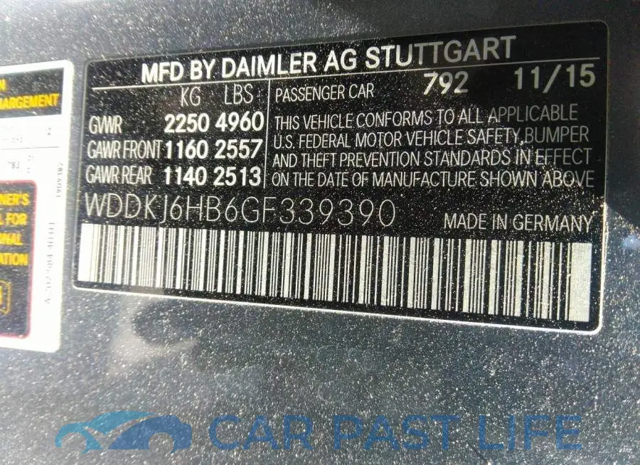 WDDKJ6HB6GF339390# 9