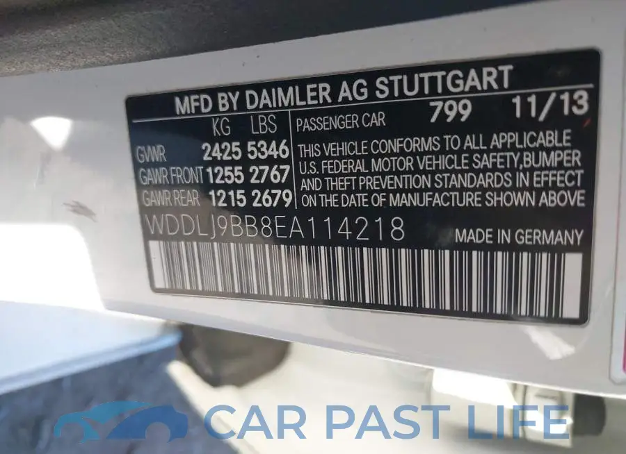 WDDLJ9BB8EA114218# 9