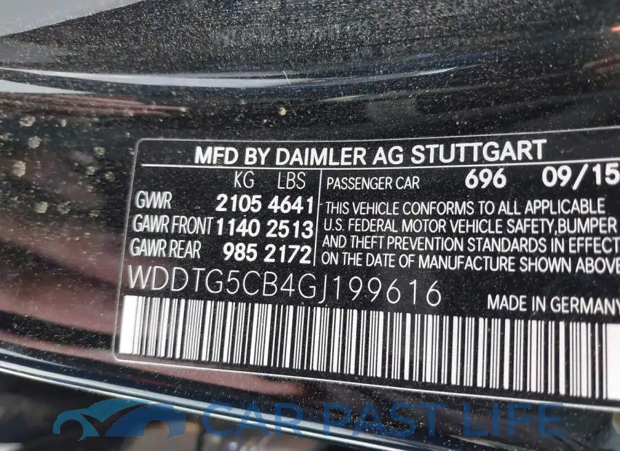 WDDTG5CB4GJ199616# 9