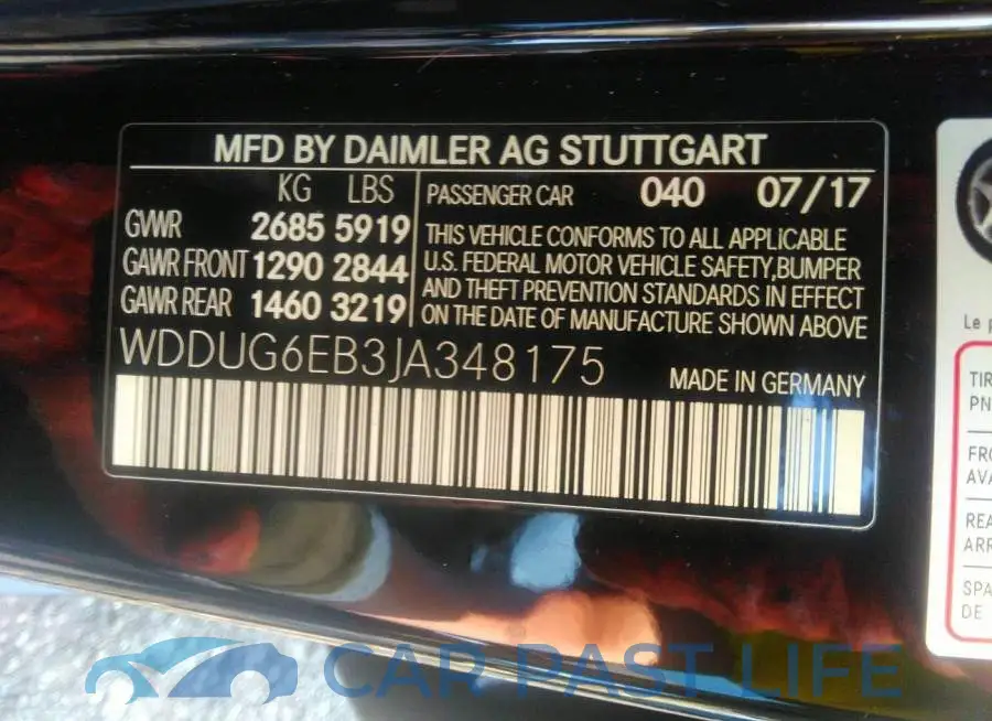 WDDUG6EB3JA348175# 9
