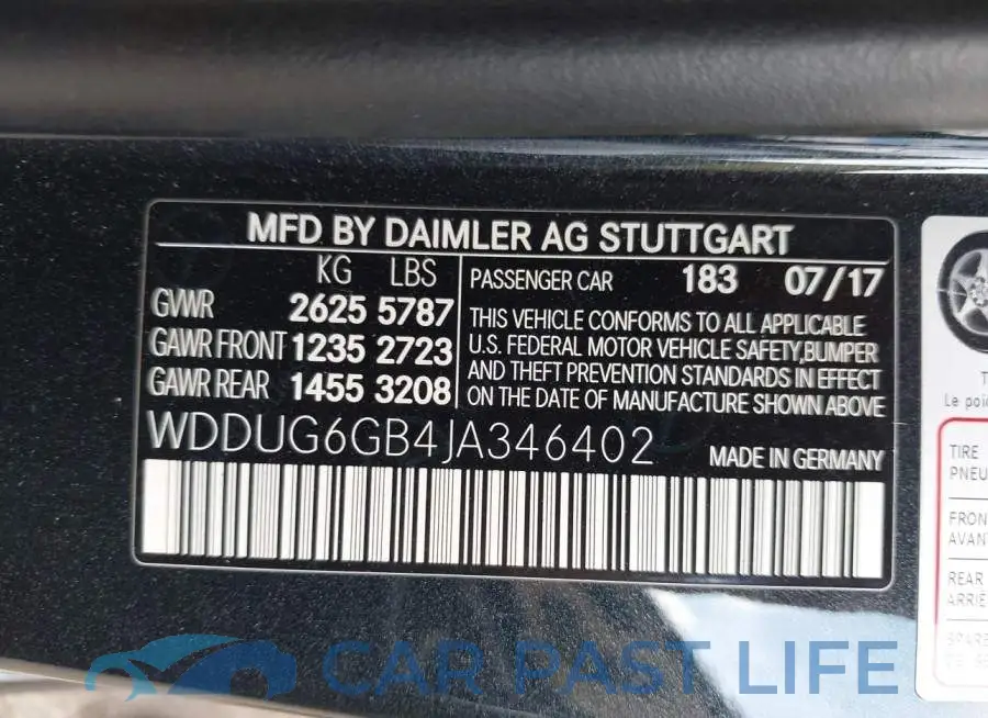 WDDUG6GB4JA346402# 9