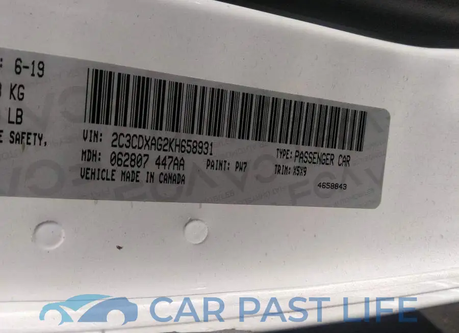 2C3CDXAG2KH658931# 9