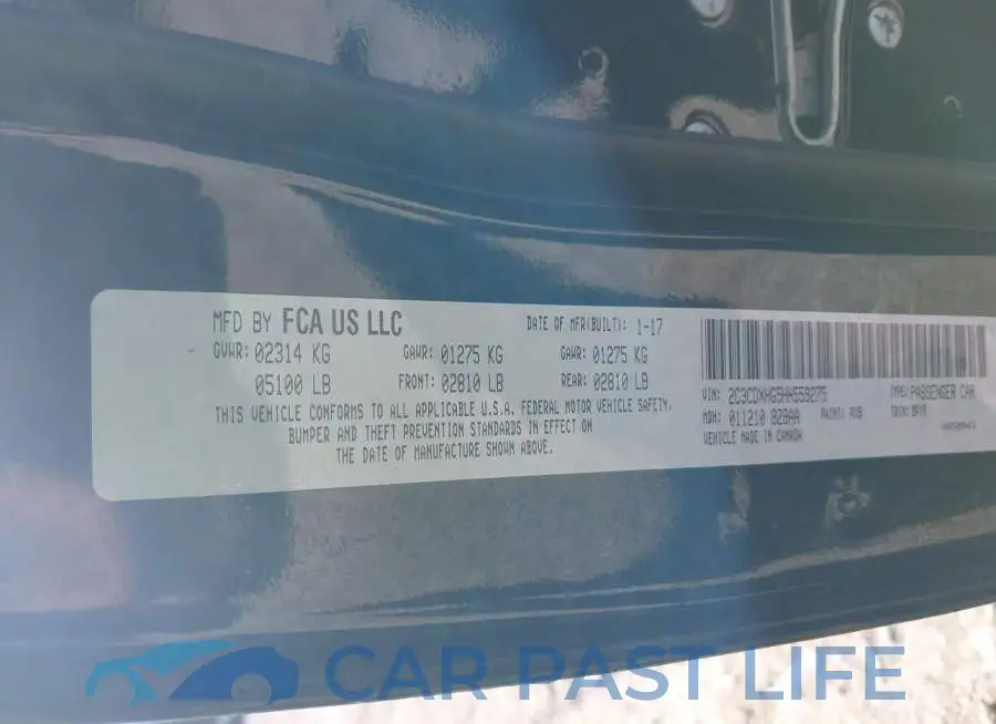 2C3CDXHG5HH559275# 9