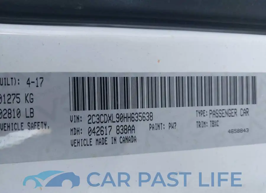 2C3CDXL90HH635638# 9