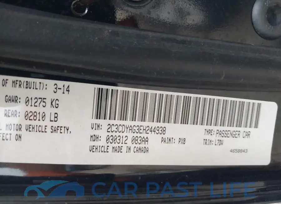 2C3CDYAG3EH244938# 9