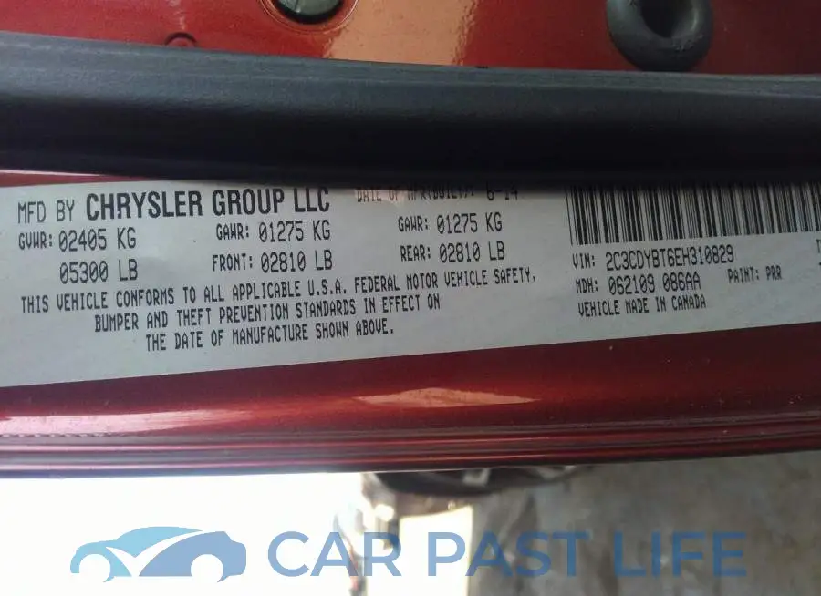 2C3CDYBT6EH310829# 9