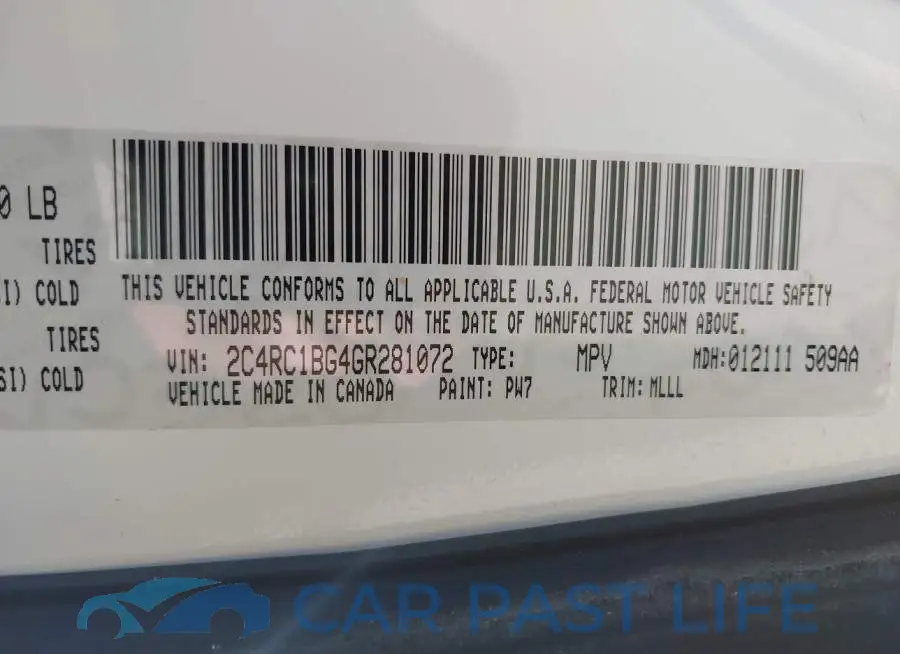 2C4RC1BG4GR281072# 9