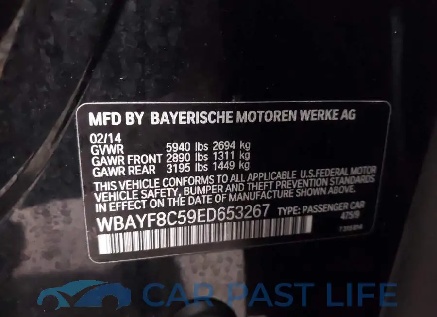 WBAYF8C59ED653267# 9