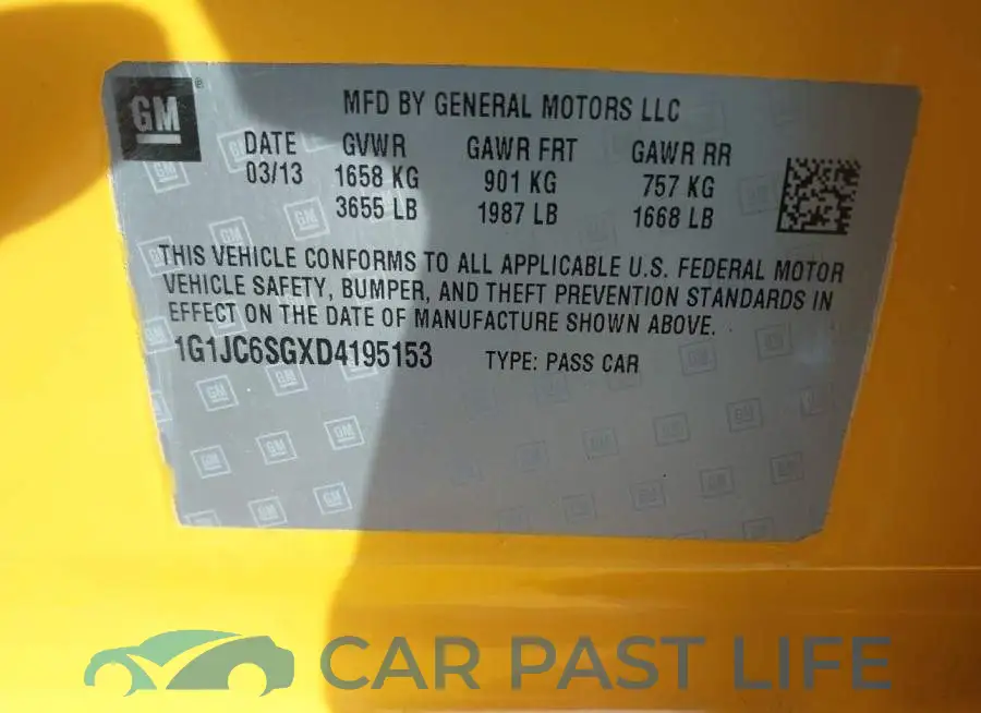 1G1JC6SGXD4195153# 9