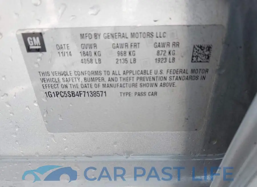 1G1PC5SB4F7138571# 9