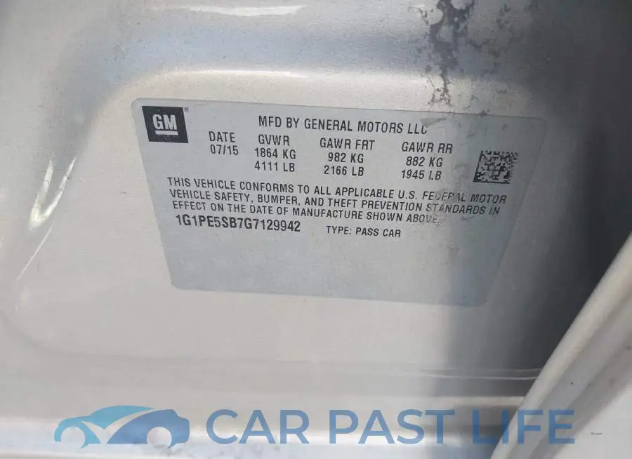 1G1PE5SB7G7129942# 9