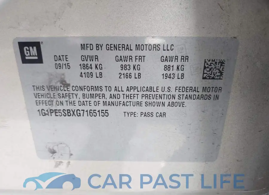 1G1PE5SBXG7165155# 9