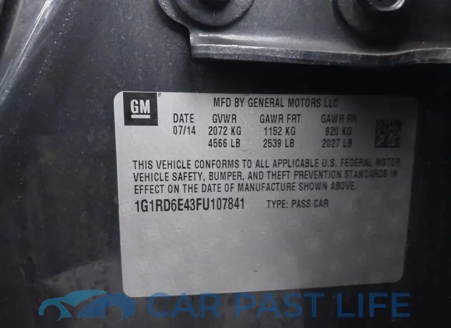 1G1RD6E43FU107841# 9