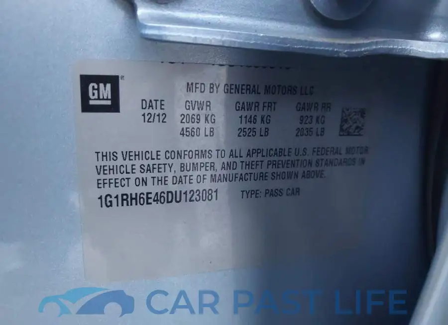 1G1RH6E46DU123081# 9