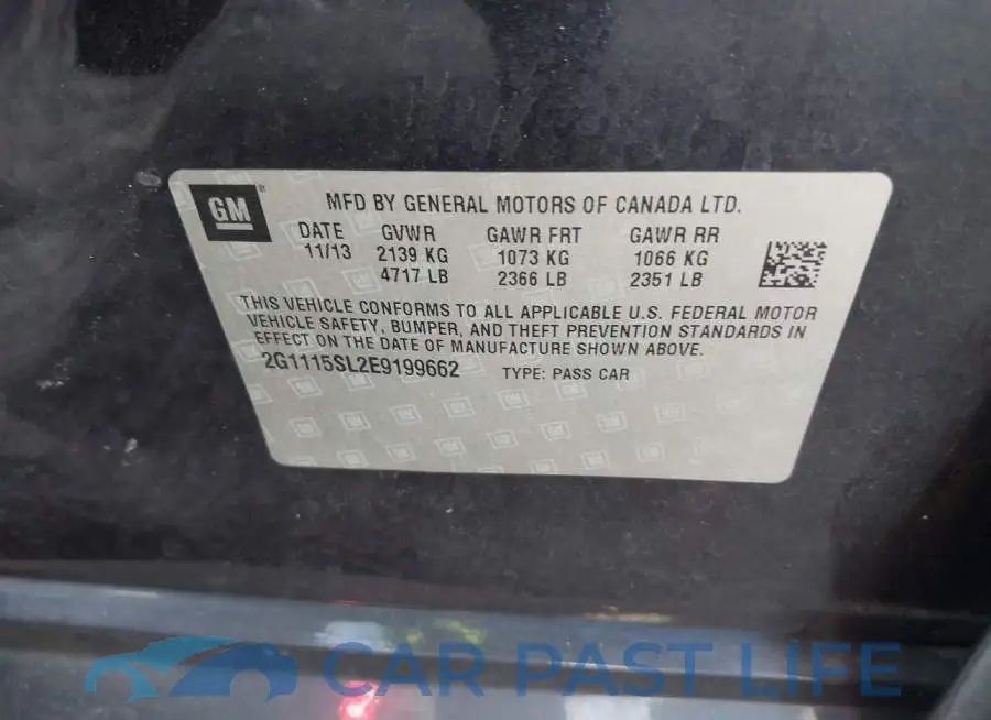2G1115SL2E9199662# 9