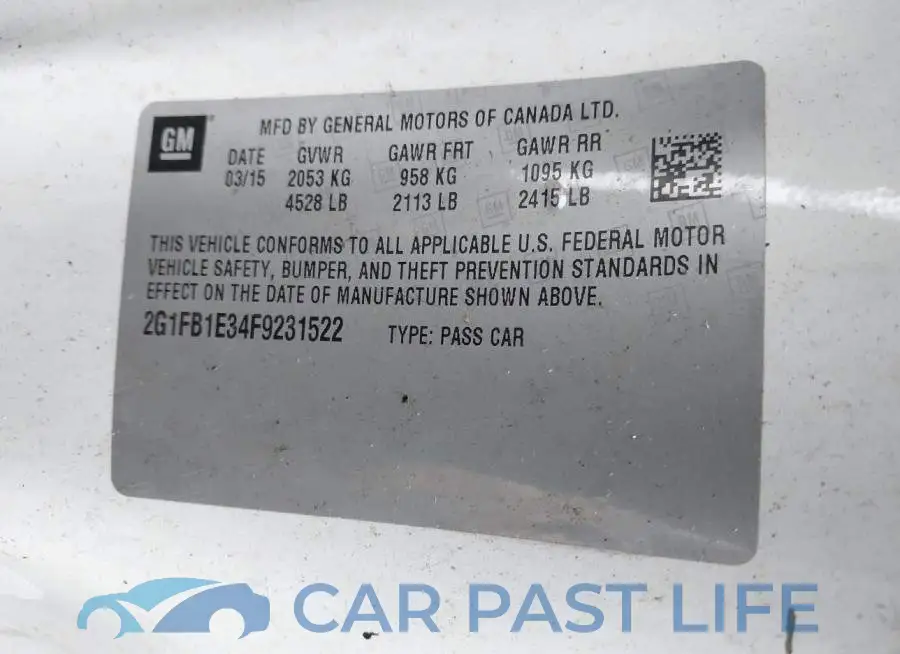 2G1FB1E34F9231522# 9