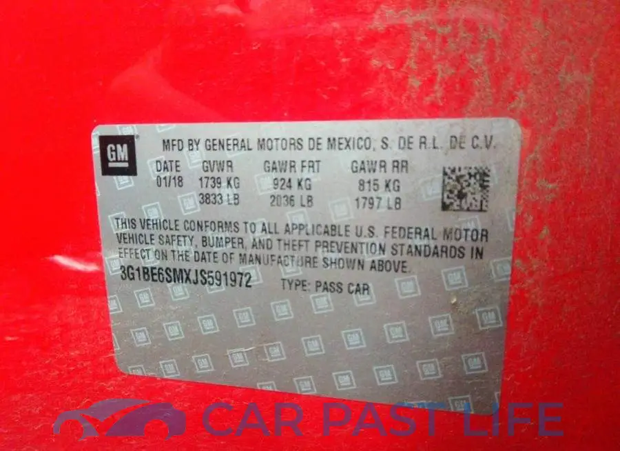 3G1BE6SMXJS591972# 9
