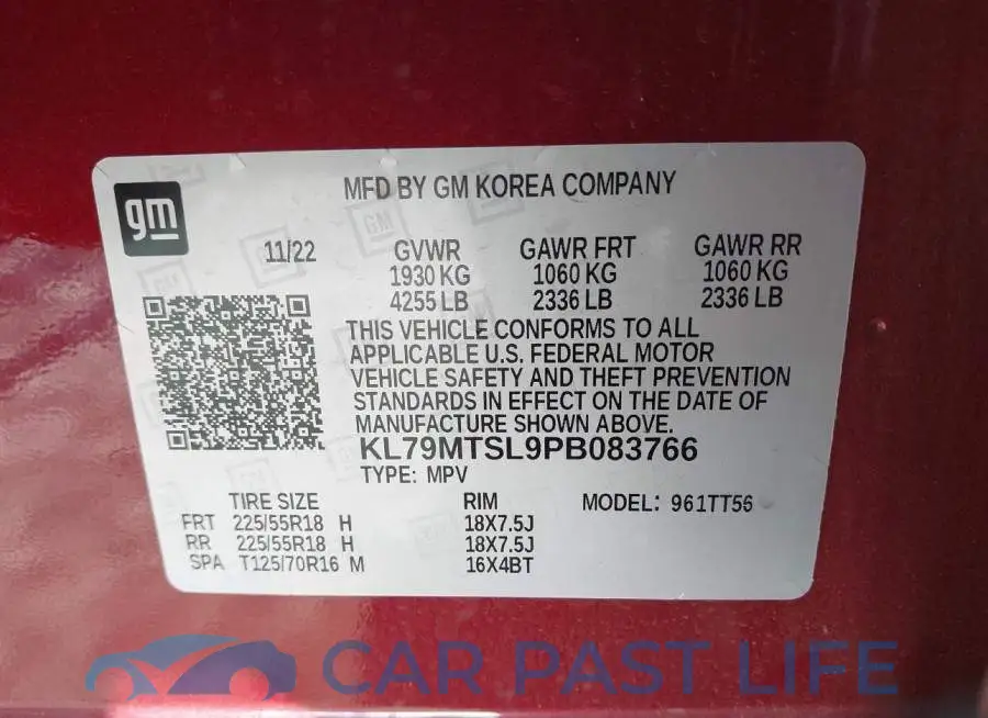 KL79MTSL9PB083766# 9