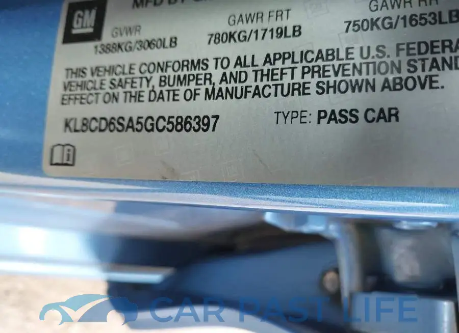 KL8CD6SA5GC586397# 9