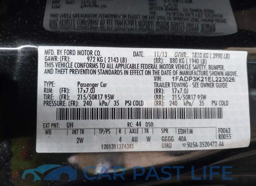 1FADP3K21EL223026# 9