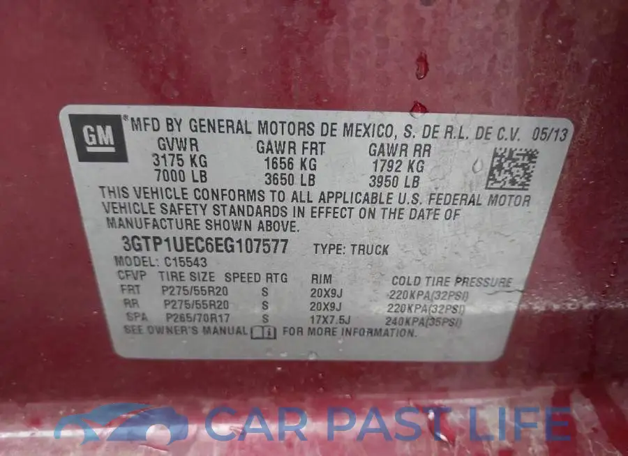 3GTP1UEC6EG107577# 9