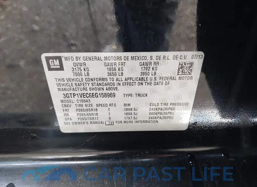 3GTP1VEC6EG158969# 9