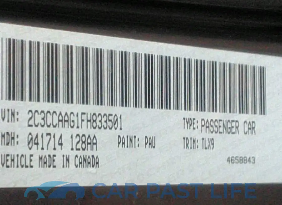 2C3CCAAG1FH833501# 9