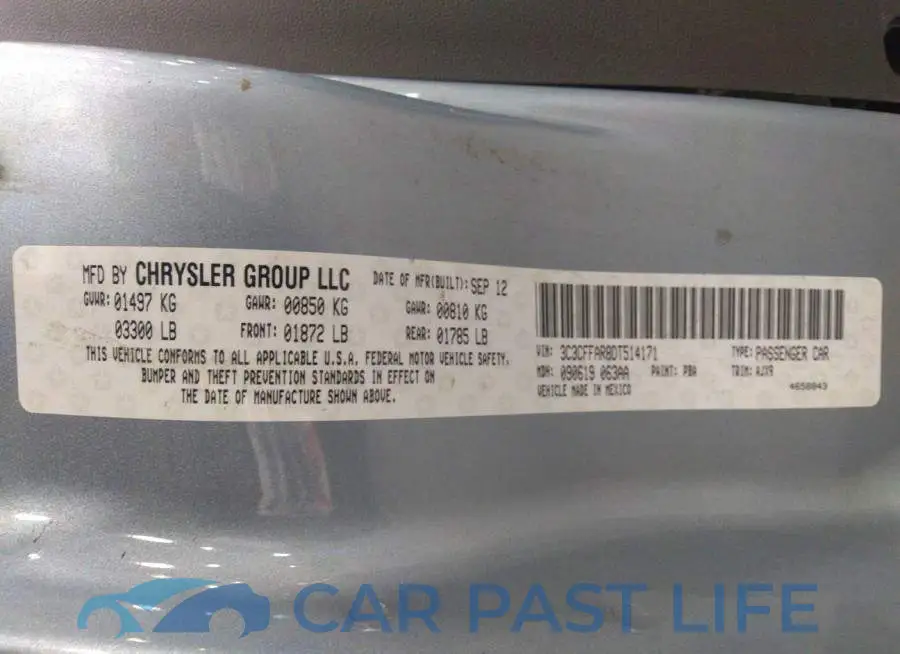 3C3CFFAR8DT514171# 9