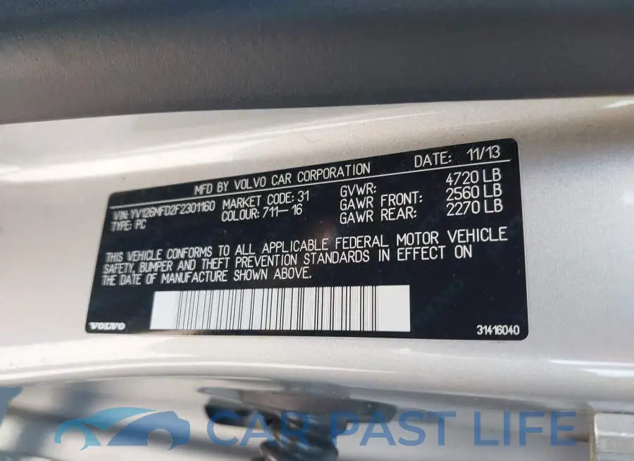 YV126MFD2F2301160# 9