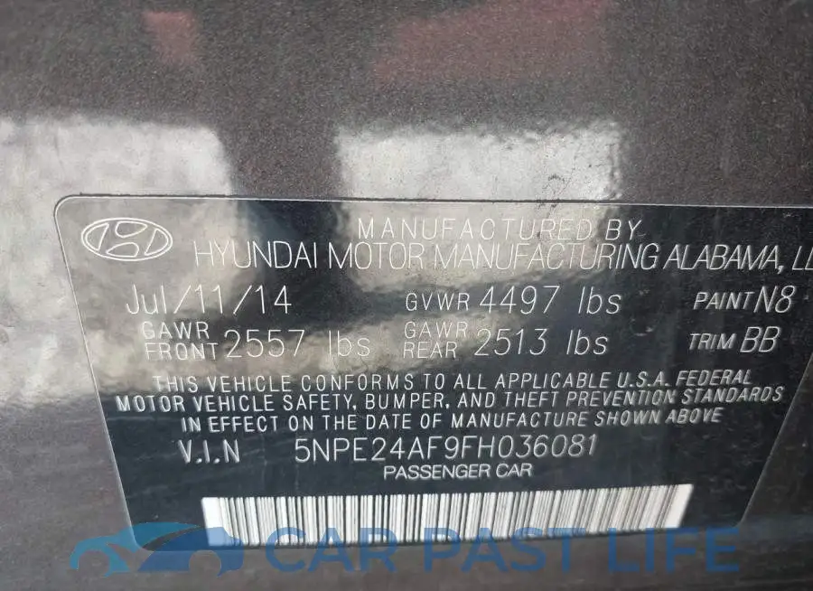 5NPE24AF9FH036081# 9