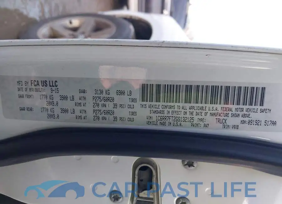 1C6RR7FT2GS132125# 9