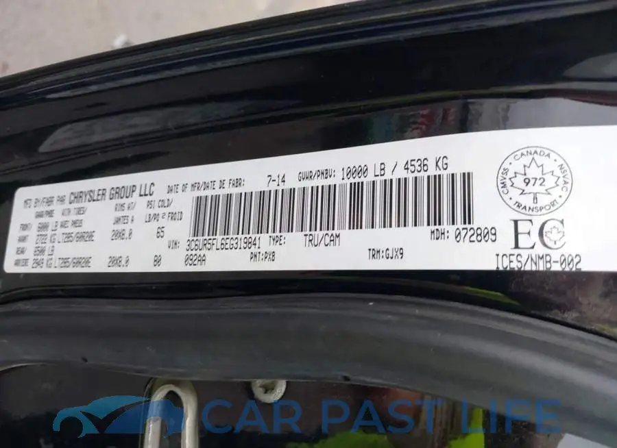 3C6UR5FL6EG319841# 9