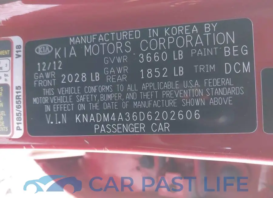KNADM4A36D6202606# 9