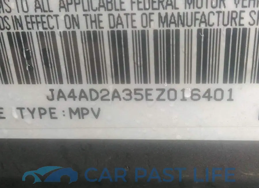 JA4AD2A35EZ016401# 9