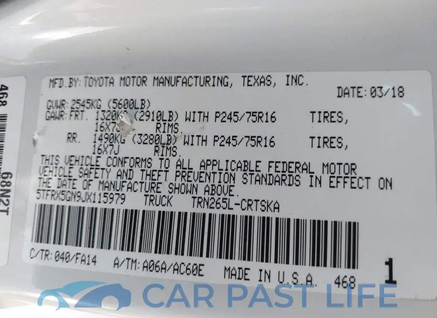5TFRX5GN9JX115979# 9