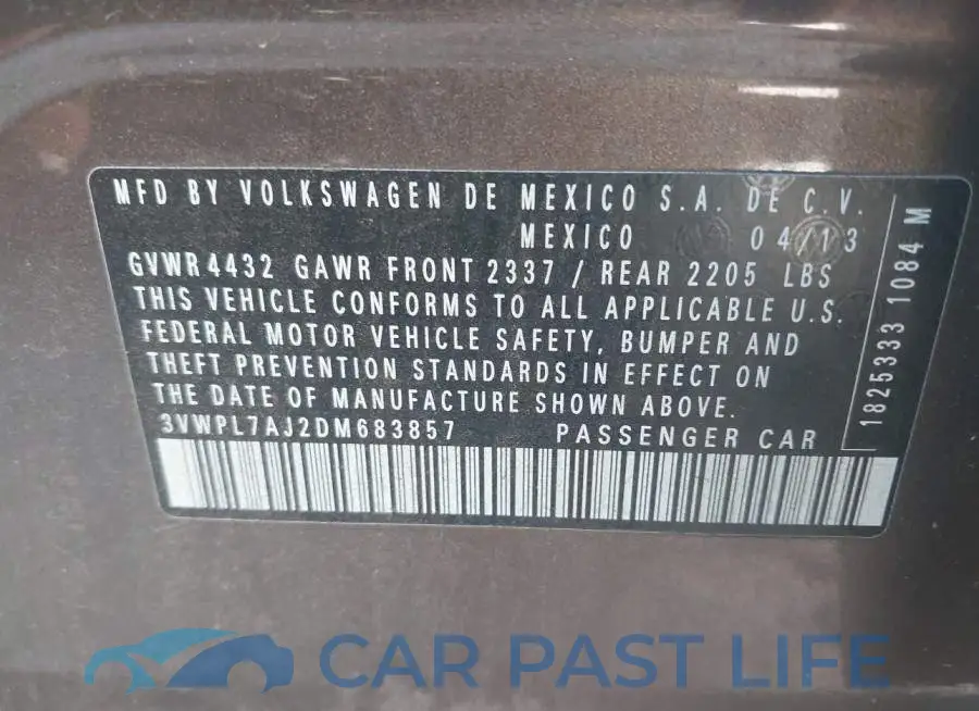 3VWPL7AJ2DM683857# 9