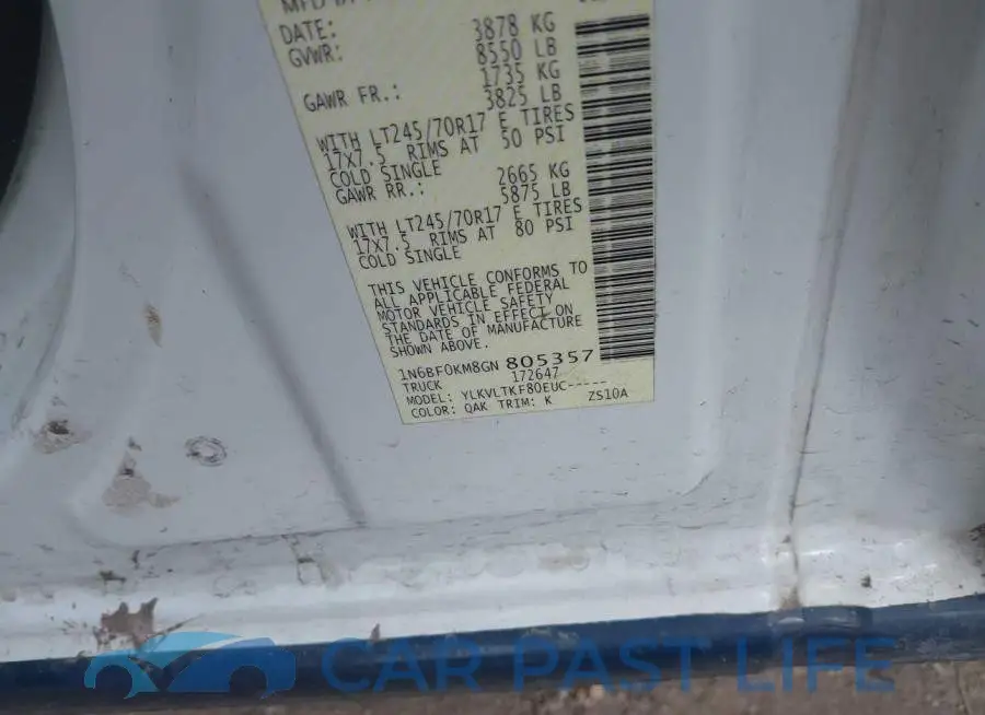 1N6BF0KM8GN805357# 9