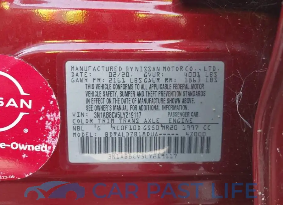 3N1AB8CV5LY219117# 9