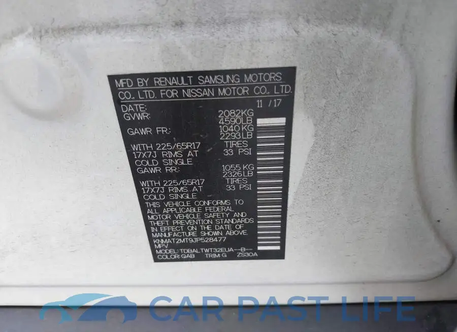 KNMAT2MT9JP528477# 9