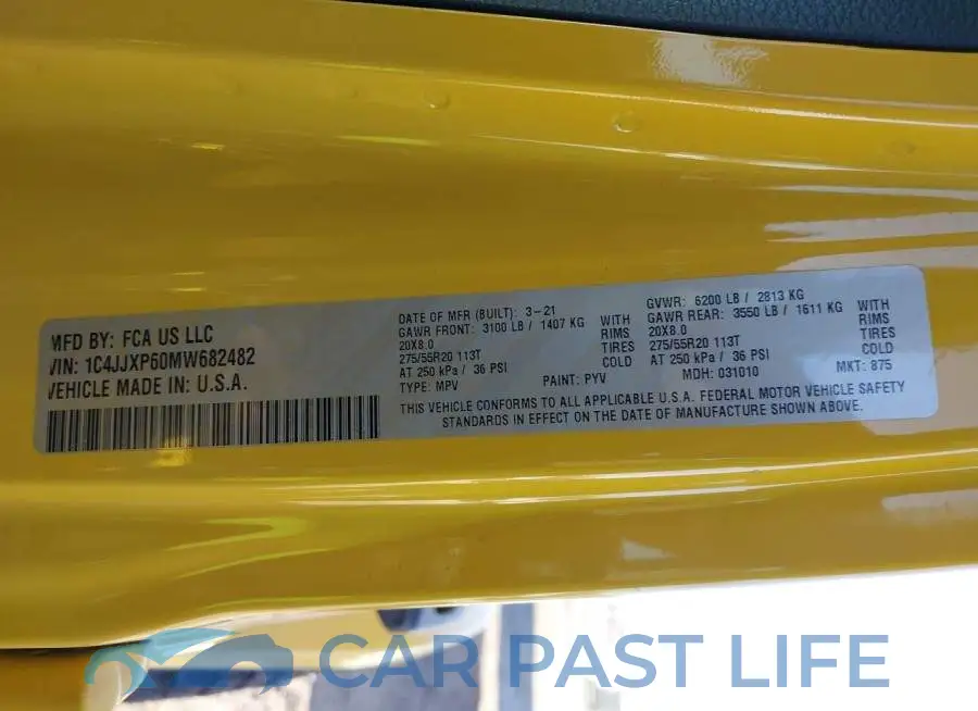 1C4JJXP60MW682482# 9
