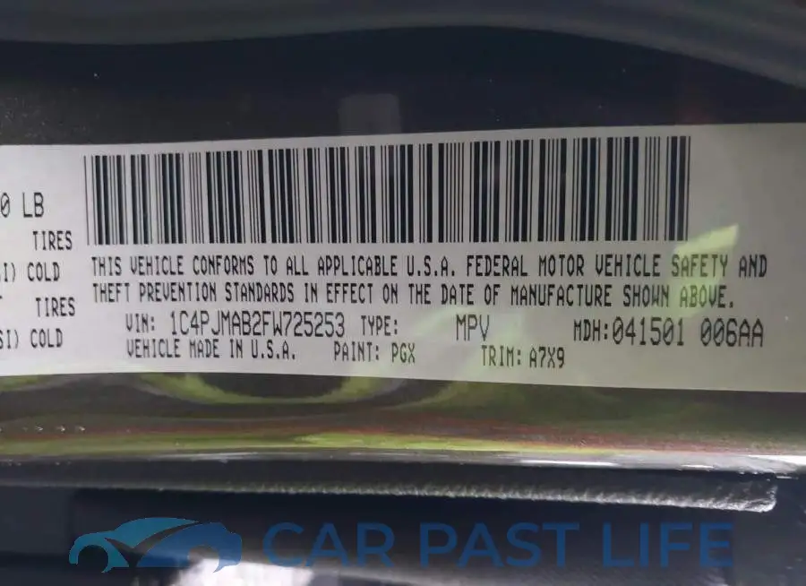 1C4PJMAB2FW725253# 9