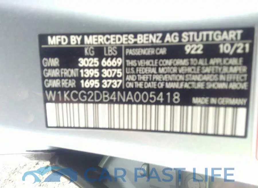 W1KCG2DB4NA005418# 8