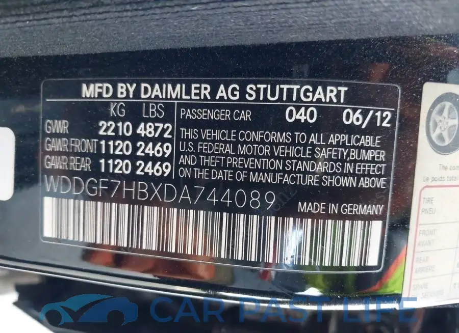 WDDGF7HBXDA744089# 9