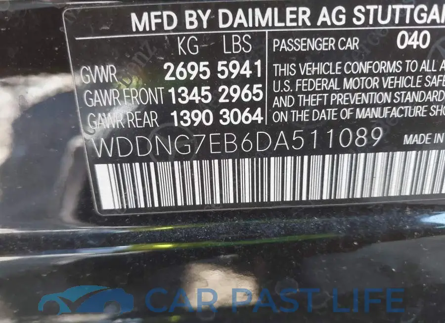 WDDNG7EB6DA511089# 9