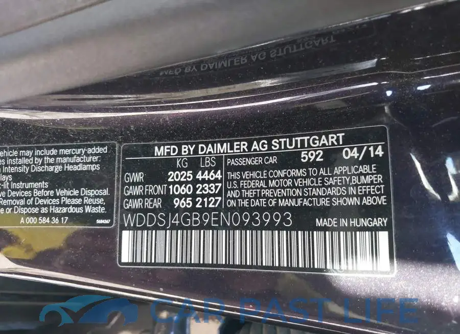 WDDSJ4GB9EN093993# 9