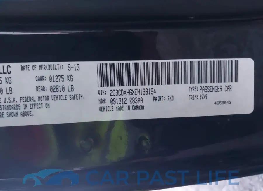 2C3CDXHGXEH138194# 9