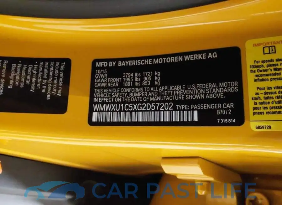 WMWXU1C5XG2D57202# 9