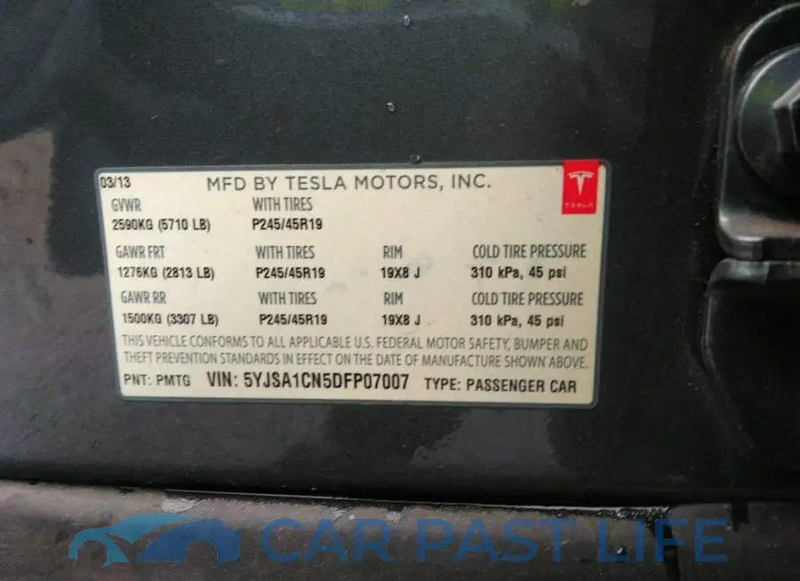 5YJSA1CN5DFP07007# 9