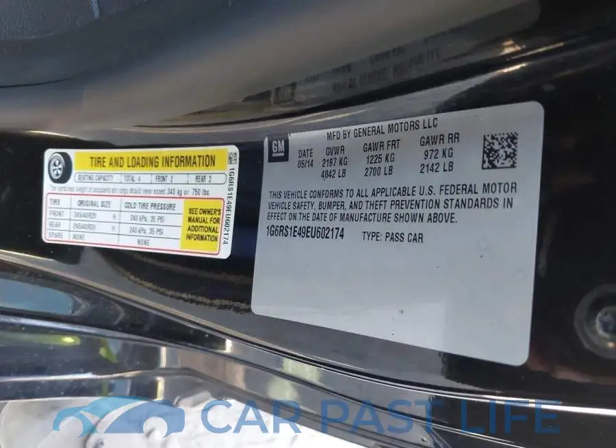 1G6RS1E49EU602174# 9